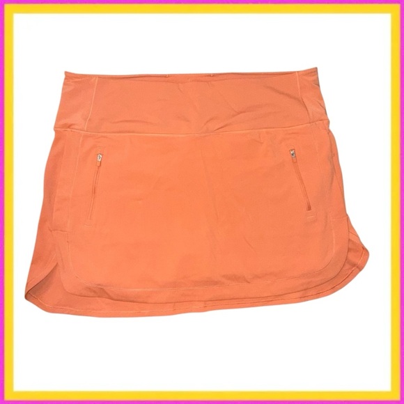 ATHLETA FAIRWAY HIGH RISE 16” GOLF SKORT - 2X Sunbaked Clay - Picture 2 of 10
